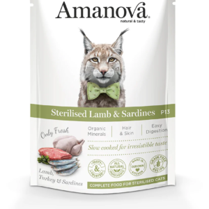 Amanova cat vrećica 85g adult Sterilised janje/srdela