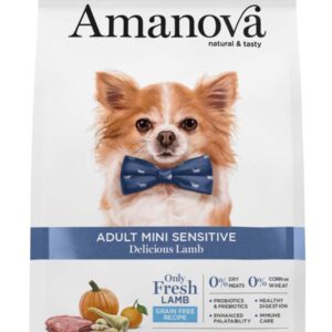 Amanova dog adult mini Sensitive Delicious janje 2kg GF