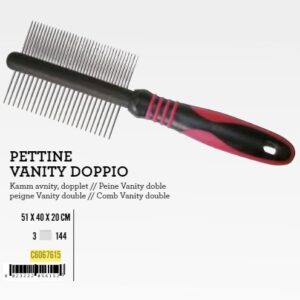 Češalj Vanity 6.2x21 dvostrani xT