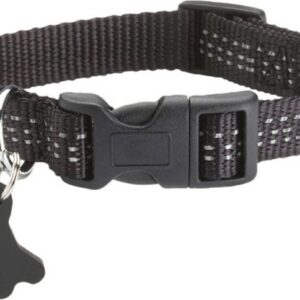 Ogrlica Nylon Bobby Safe 2x32-52 crna