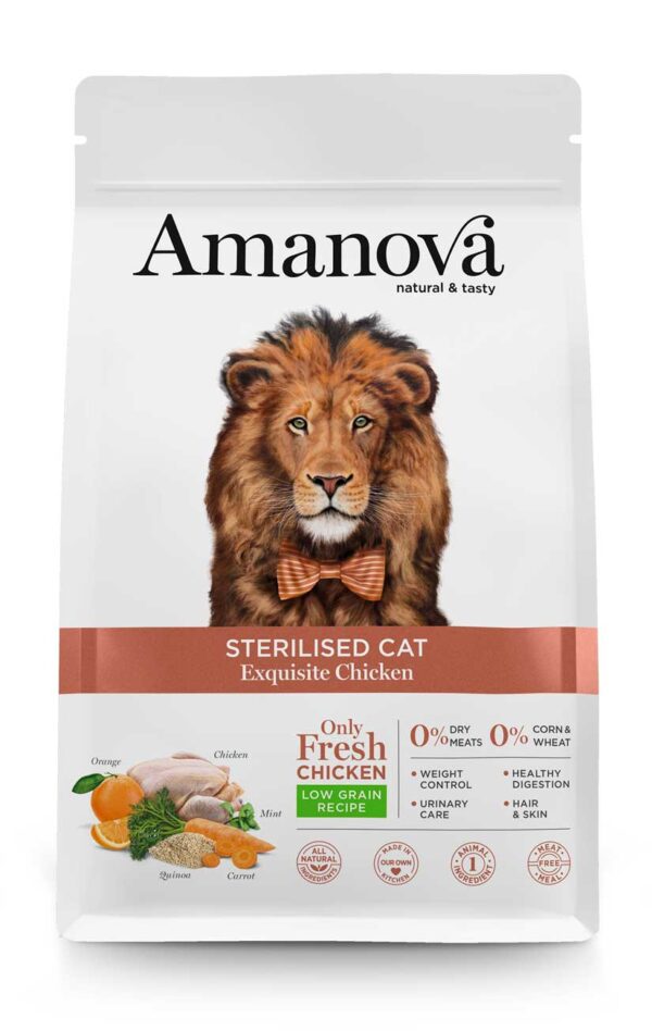 Amanova cat adult Sterilised Exquisite pile 6kg