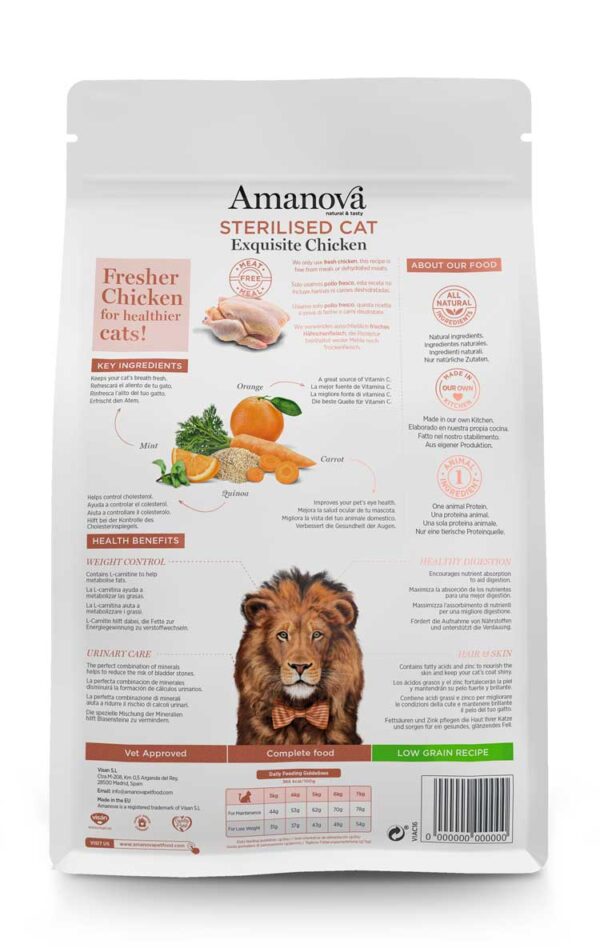 Amanova cat adult Sterilised Exquisite pile 6kg - Image 2